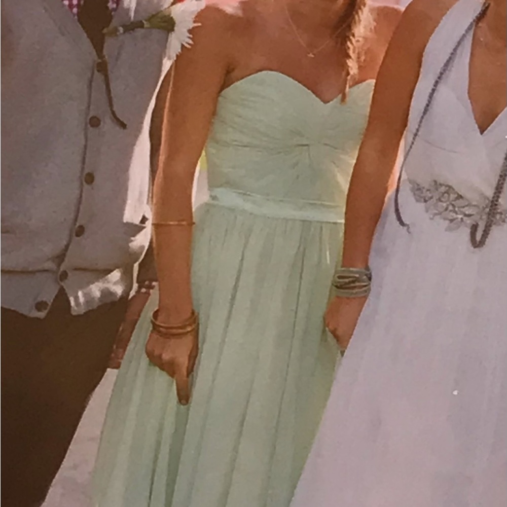special occasion long sage green dress